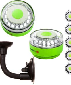 Navisafe Portable Navilight 360° 2NM Rescue - Glow In The Dark - Green w/Bendable Suction Cup Mount
