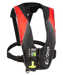 Onyx A/M-24 Series All Clear Automatic/Manual Inflatable Life Jacket - Black/Red - Adult