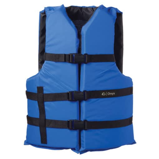 Onyx Nylon General Purpose Life Jacket - Adult Oversize - Blue