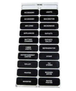 Paneltronics AC-20 Assorted Label Sheet