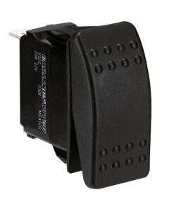 Paneltronics DPDT ON/OFF/ON Waterproof Contura Rocker Switch w/LEDs - Black