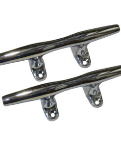 Perko 4" Open Base Cleat - Chrome Plated Zinc - Pair