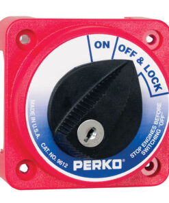 Perko 9612DP Compact Medium Duty Main Battery Disconnect Switch w/Key Lock