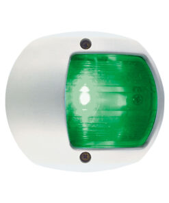 Perko LED Side Light - Green - 12V - White Plastic Housing