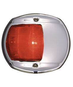 Perko LED Side Light - Red - 12V - Chrome Plated Housing