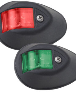 Perko LED Side Lights - Red/Green - 24V - Black Plastic Housing