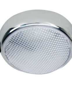 Perko Round Surface Mount LED Dome Light - Chrome Plated - w/Switch