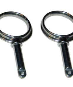 Perko Round Type Rowlock Horns - Plain Zinc