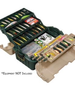 Plano Hip Roof Tackle Box w/6-Trays - Green/Sandstone