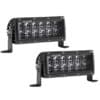 RIGID Industries SAE Compliant E-Series 6" Light Bar - Pair - Black