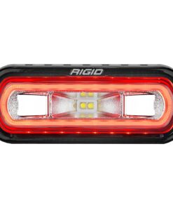 RIGID Industries SR-L Series Marine Spreader Light - Black Surface Mount - White Light w/Red Halo