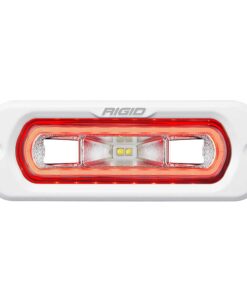 RIGID Industries SR-L Series Marine Spreader Light - White Flush Mount - White Light w/Red Halo