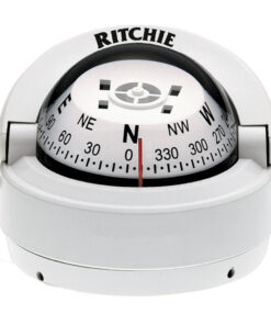 Ritchie S-53W Explorer Compass - Surface Mount - White