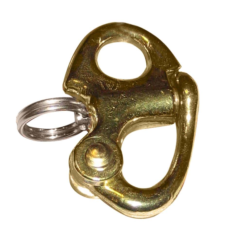 Ronstan Brass Snap Shackle - Fixed Bail - 41.5mm (1-5/8") Length