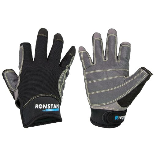 Ronstan Sticky Race Gloves - 3-Finger - Black - S