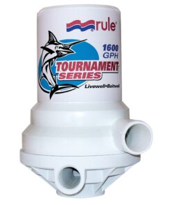 Rule Tournament Series 1600 GPH Livewell Pump Dual Port