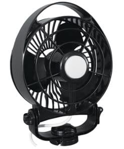 SEEKR by Caframo Maestro 12V 3-Speed 6" Marine Fan w/LED Light - Black