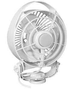 SEEKR by Caframo Maestro 12V 3-Speed 6" Marine Fan w/LED Light - White