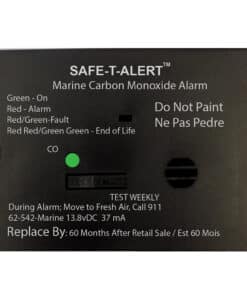 Safe-T-Alert 62 Series Carbon Monoxide Alarm w/Relay - 12V - 62-542-R-Marine - Flush Mount - Black