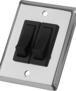 Sea-Dog Double Gang Wall Switch - Stainless Steel