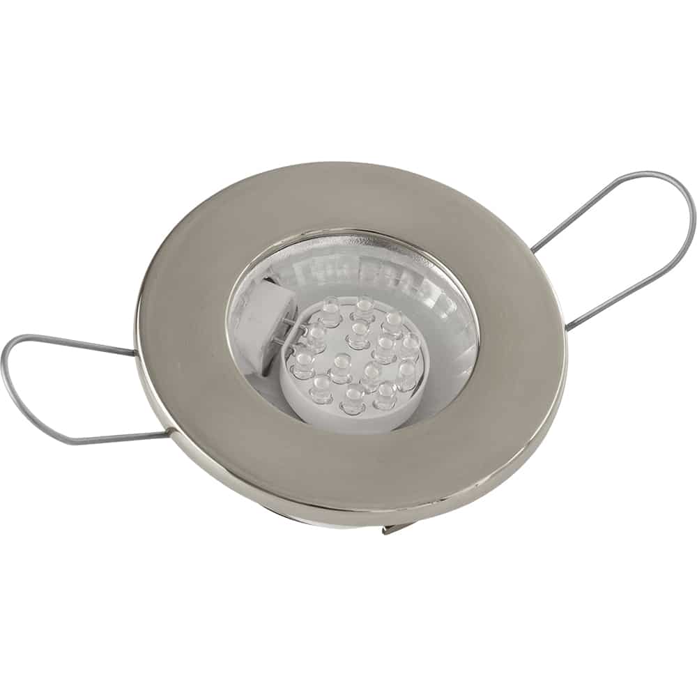 Sea-Dog LED Overhead Light - Brushed Finish - 60 Lumens - Clear Lens - Stamped 304 Stainless Steel