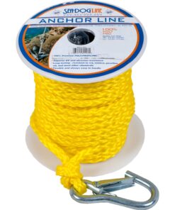 Sea-Dog Poly Pro Anchor Line w/Snap - 3/8" x 100' - Yellow