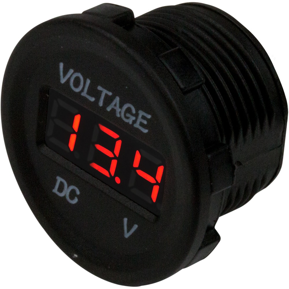 Sea-Dog Round Voltage Meter - 6V-30V