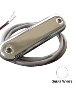 Shadow-Caster Courtesy Light w/2' Lead Wire - 316 SS Cover - Great White - 4-Pack
