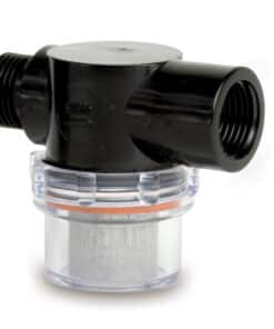 Shurflo by Pentair Twist-On Water Strainer - 1/2" Pipe Inlet - Clear Bowl