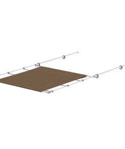 SureShade PTX Power Shade - 63" Wide - Stainless Steel - Toast