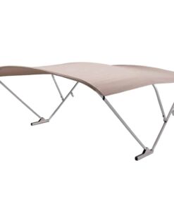 SureShade Power Bimini - Clear Anodized Frame - Beige Fabric