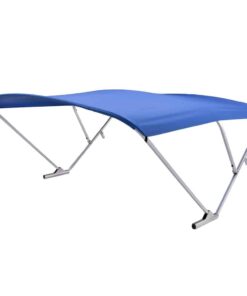 SureShade Power Bimini - Clear Anodized Frame - Pacific Blue Fabric