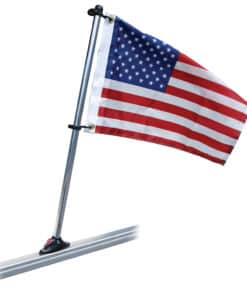 Taylor Made Pontoon 30" Flag Pole Mount & 16" x 24" US Flag