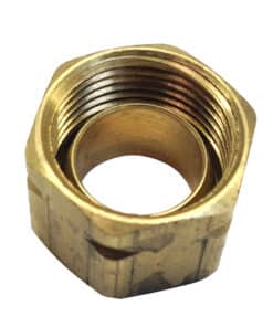 Uflex Brass Compression Nut w/Sleeve #61CA-6