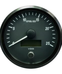 VDO SingleViu 100mm (4") Tachometer - 2500 RPM