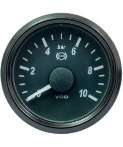 VDO SingleViu 52mm (2-1/16") Brake Pressure Gauge - 10 Bar - 0-5V