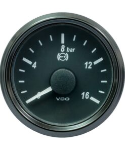 VDO SingleViu 52mm (2-1/16") Brake Pressure Gauge - 16 Bar - 0-4.5V