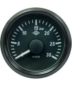 VDO SingleViu 52mm (2-1/16") Brake Pressure Gauge - 30 Bar - 0-4.5V