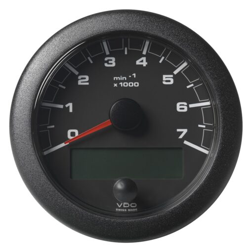Veratron 3-3/8" (85MM) OceanLink® NMEA 2000® Tachometer - 7000 RPM - Black Dial & Bezel