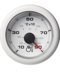 Veratron 52MM (2-1/16") OceanLink Pyrometer Gauge (900° C/1650° F) - White Dial & Bezel