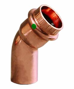 Viega ProPress 1-1/2" - 45° Copper Elbow - Street/Press Connection - Smart Connect Technology
