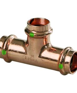 Viega ProPress 1-1/4" Copper Tee - Triple Press Connection - Smart Connect Technology