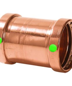 Viega ProPress 2-1/2" Copper Coupling w/o Stop - Double Press Connection - Smart Connect Technology