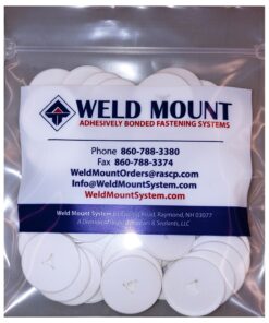 Weld Mount 3" White Round Poly Insulation Washer - 50-Pack