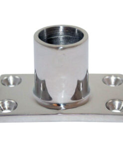 Whitecap 1" O.D. 90° Rectangle Base SS Rail Fitting