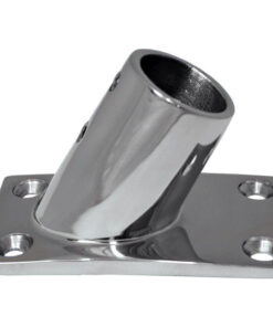 Whitecap ⅞" O.D. 60° Rectangle Base SS Rail Fitting