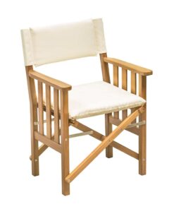 Whitecap Director's Chair II w/Cream Cushion - Teak