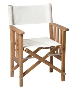 Whitecap Director's Chair II w/Sail Cloth Seating - Teak