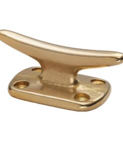 Whitecap Fender Cleat - Polished Brass - 2"