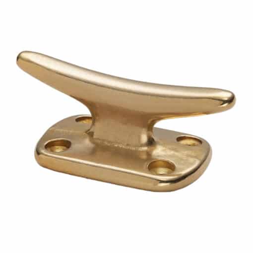 Whitecap Fender Cleat - Polished Brass - 2"